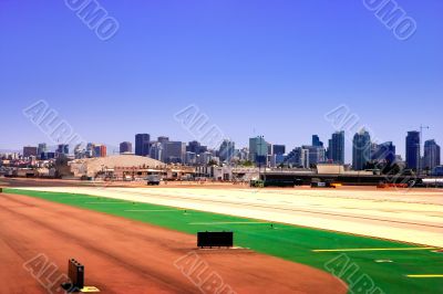 San Diego skyline from Lindbergh Field