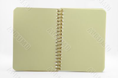 Blank notebook.
