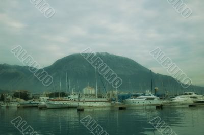 port of yacht in Montenegro