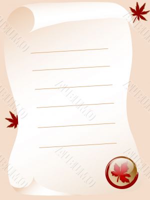 Autumn letter