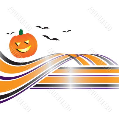 Abstract Halloween Swoosh