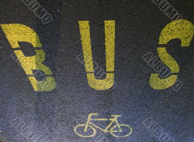 road for buses and cycles