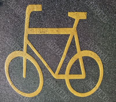 Road sign. Cycle