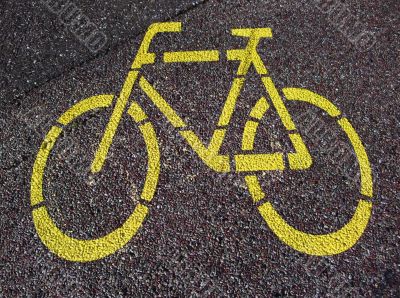 Cycle. Road sign