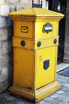 mail box in Old Kotor, Montenegro