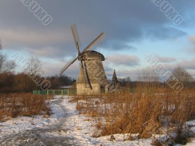 Mill in winter