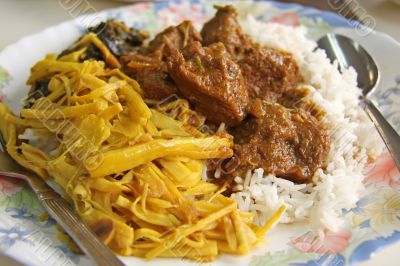 Curry and rice