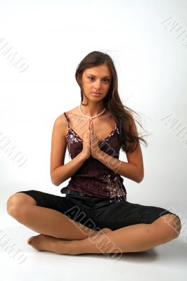 Girl praying