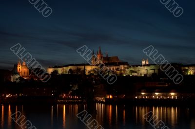 Prague castle at night Prague castle at night