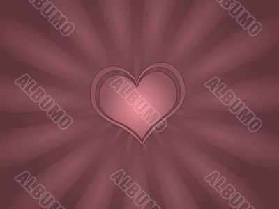 Single Heart Greeting Card