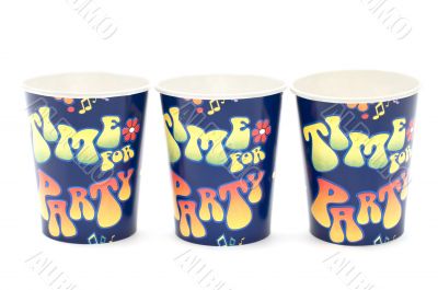 paper cup on white