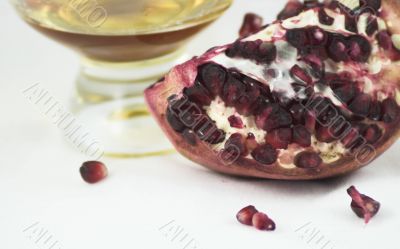 Pomengranate and cognac