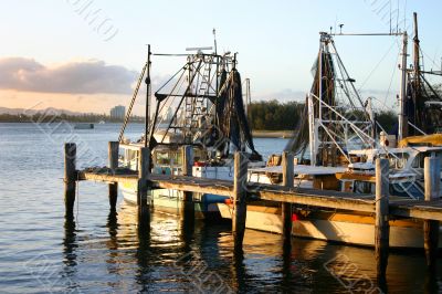 Jetty With Trawlers