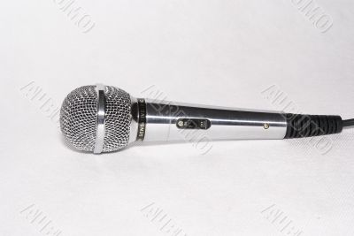 Microphone on a white background