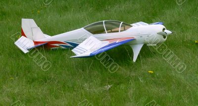 White airplane model