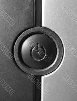 Power button closeup Power button closeup