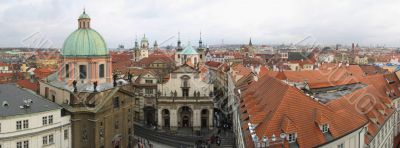 View from the Karl`s bridge tower