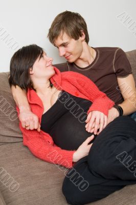 young couple expecting a baby