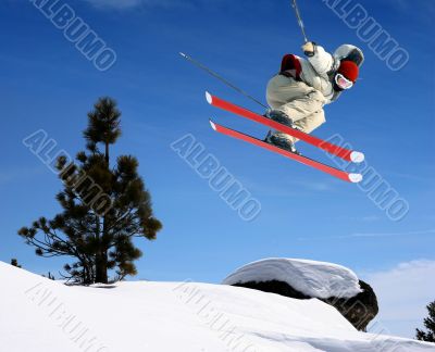 Skier jumping Skier jumping