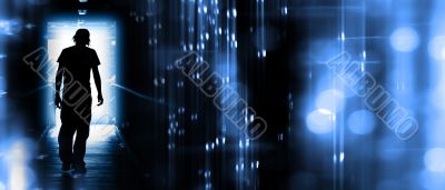 Abstract Teen Silhouette Abstract Teen Silhouette
