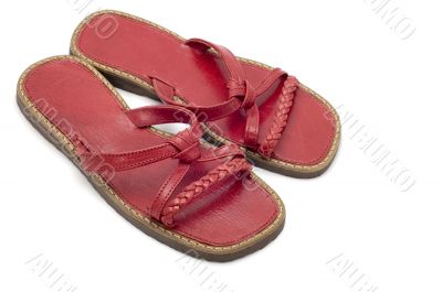 red sandals