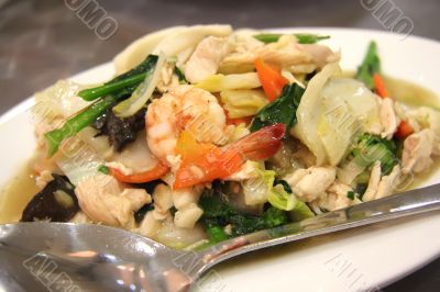 Chinese fried vegetables