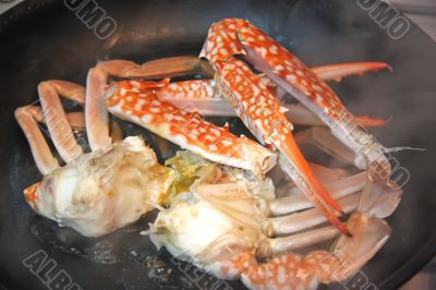 Cooking crabs