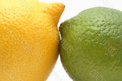 Lemon is kissing lime
