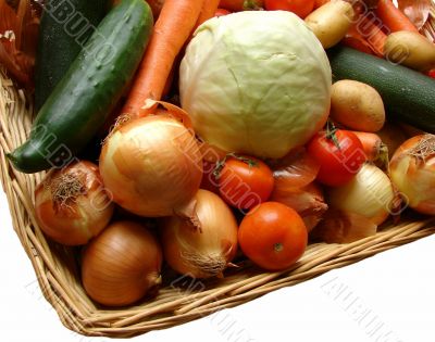 Vegetables in a basket