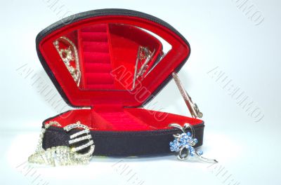 Casket with jewelry