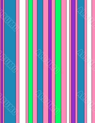 Colorful Stripes on a Pink Background