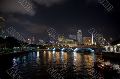 night view of singapore cityscape night view of singapore cityscape