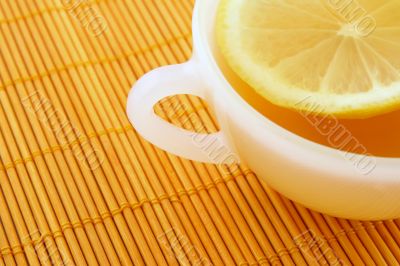 Teatime. Cup of tea with lemon Teatime. Cup of tea with lemon