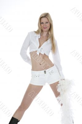 Portrait of the young beautiful girl