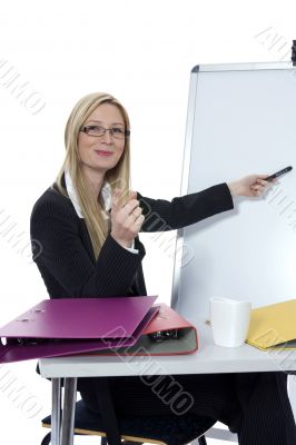 business woman  working