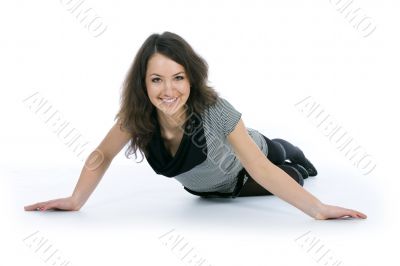 Portrait of the young beautiful girl