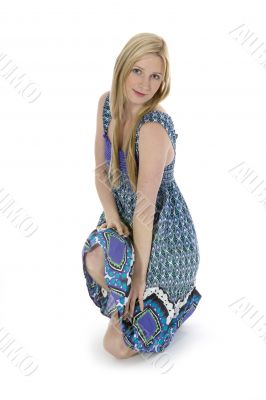 Portrait of the young beautiful girl