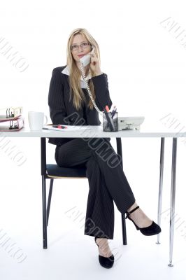 business woman  working