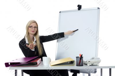 business woman  working