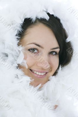 Portrait of the young beautiful girl