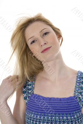 Portrait of the young beautiful girl