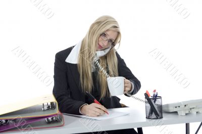 business woman  working