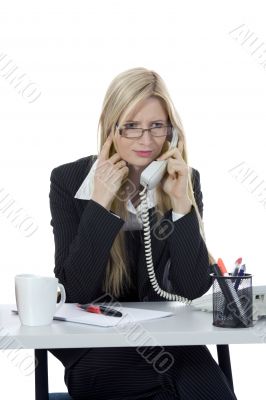 business woman  working