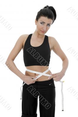 beautiful girl with  meter