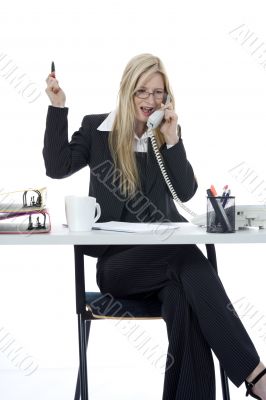 business woman  working