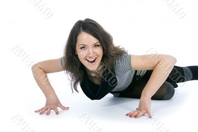 Portrait of the young beautiful girl