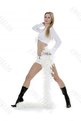 Portrait of the young beautiful girl