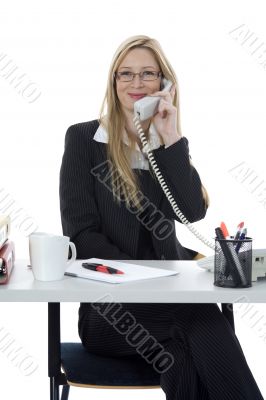 business woman  working