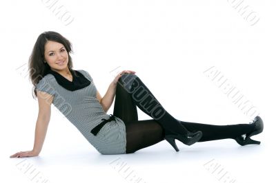 Portrait of the young beautiful girl