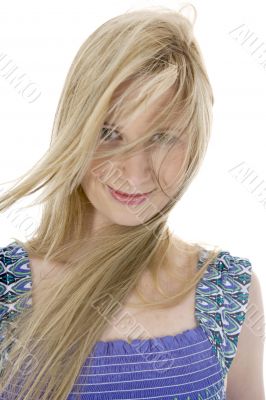 Portrait of the young beautiful girl